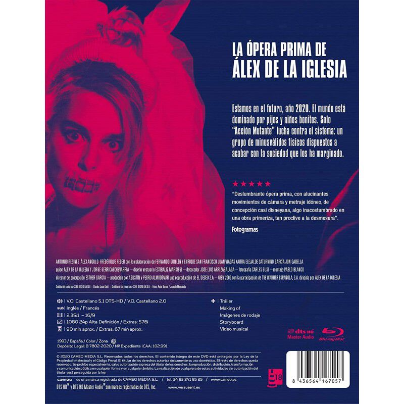 Acci&oacute;n Mutante [Blu-ray] Ed. Especial image number null