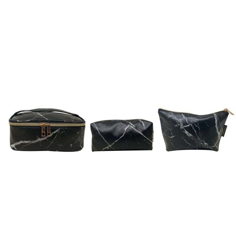 Kit de Cosmetiqueras Peaktour Oro 3 piezas Negr... image number null