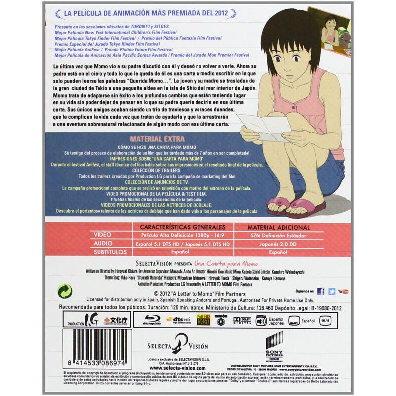 Una Carta Para Momo - Bd [blu-ray] image number null