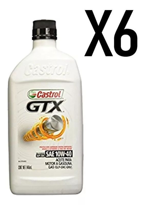Aceite Para Motor Castrol Gtx 10w 40 Caja Con 6... image number null