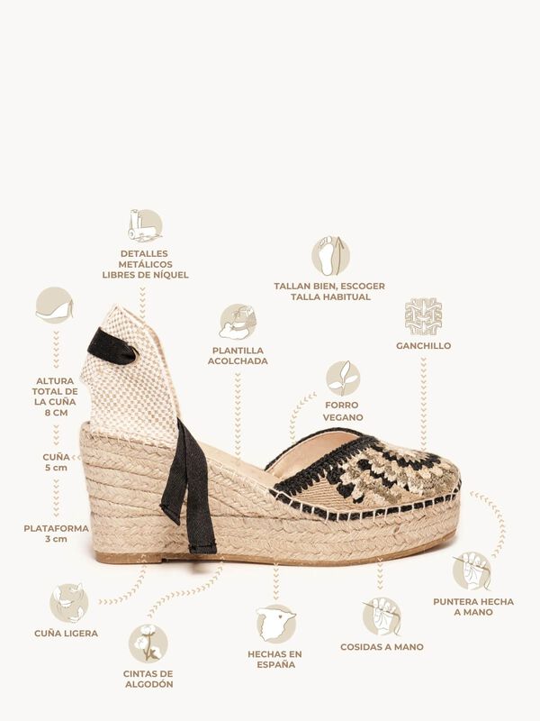 Alpargata de Cu&ntilde;a Media Plataforma Romero Roset... image number null