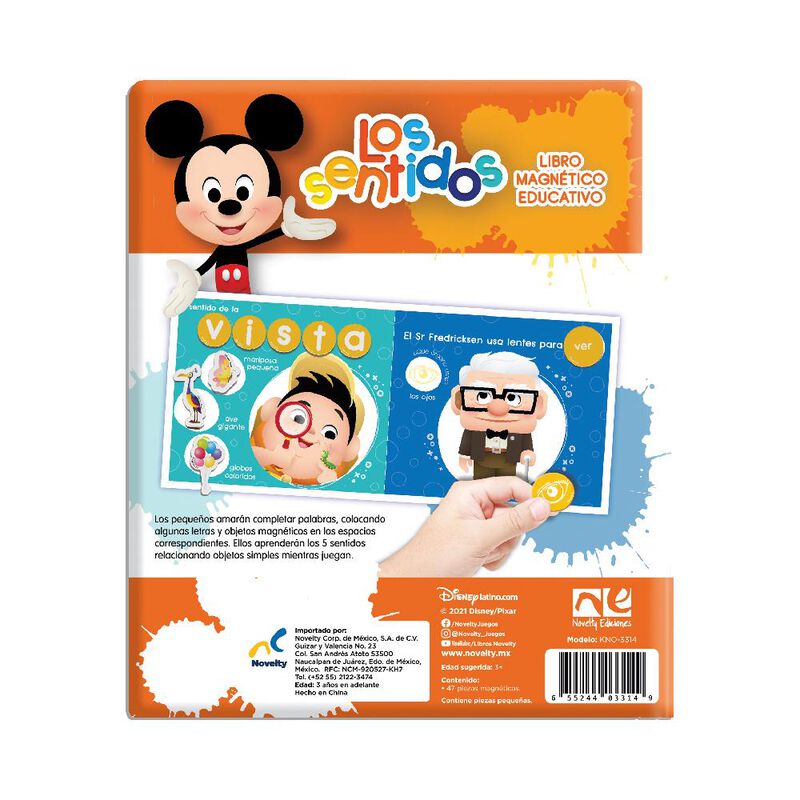 Mini Libro Magn&eacute;tico Disney Los Sentidos image number null