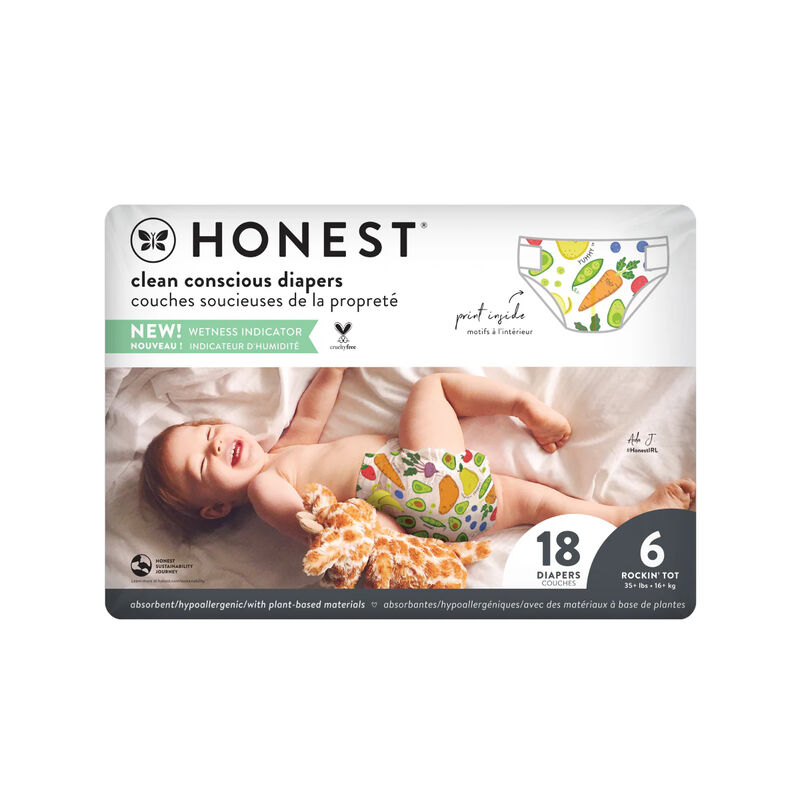 Pañales Honest Talla 6 Rockin Tot 18 Pañales image number null