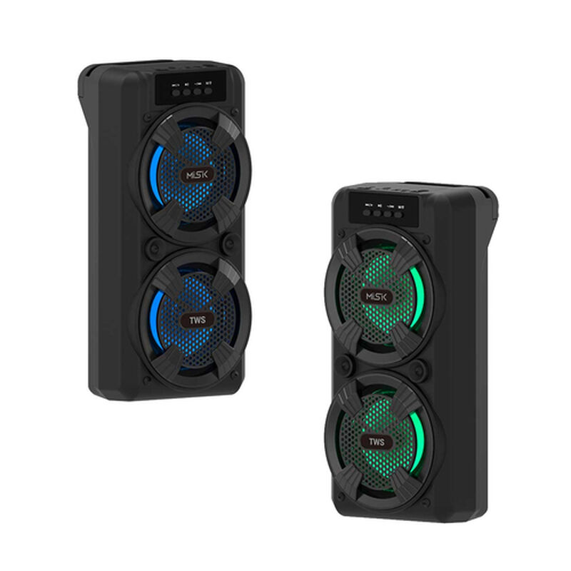 Kit 2 Bocinas Misik Bafle Bluethooth 2x4" Negro... image number null