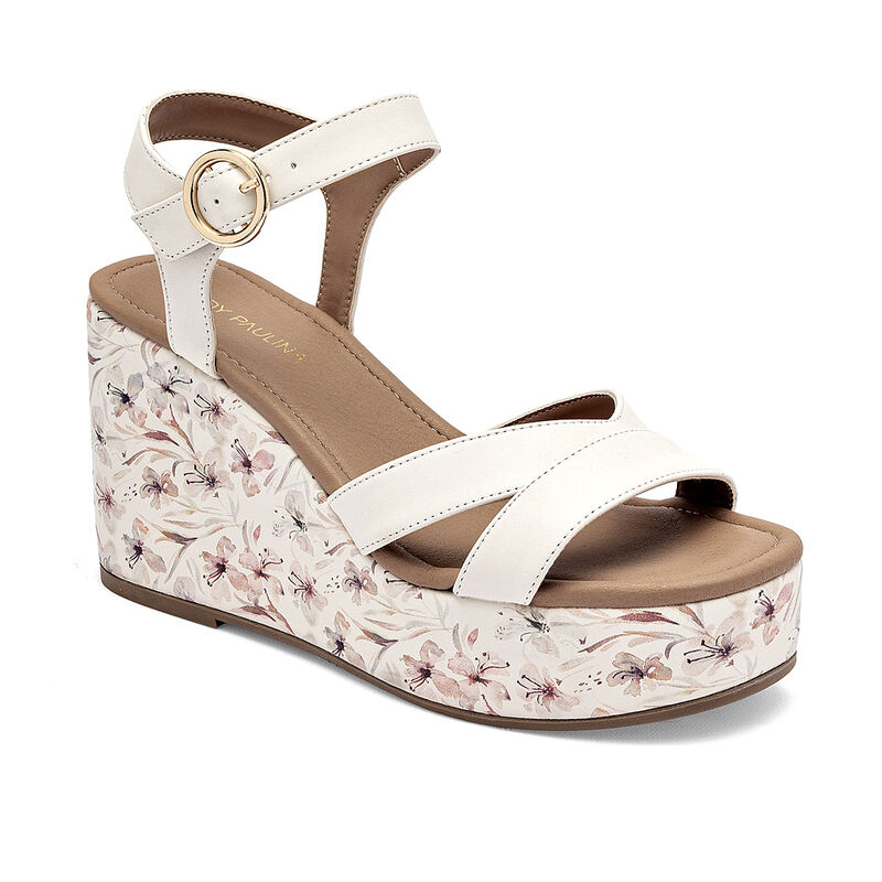 Lady Paulina sandalia cu&ntilde;a para mujer latte cod... image number null