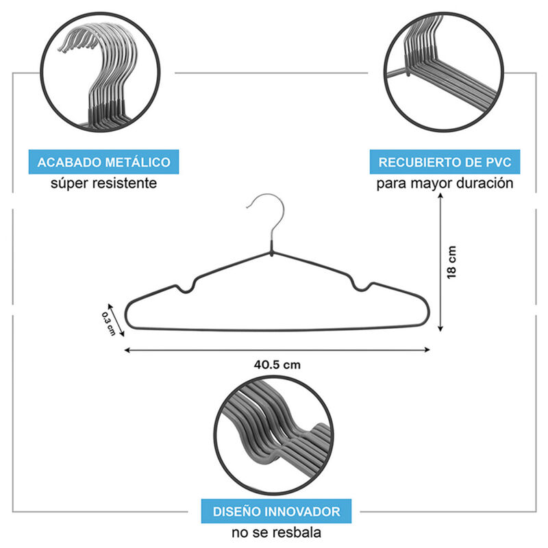 Set Ganchos de Antideslizantes Ag Box  50 Pieza... image number null