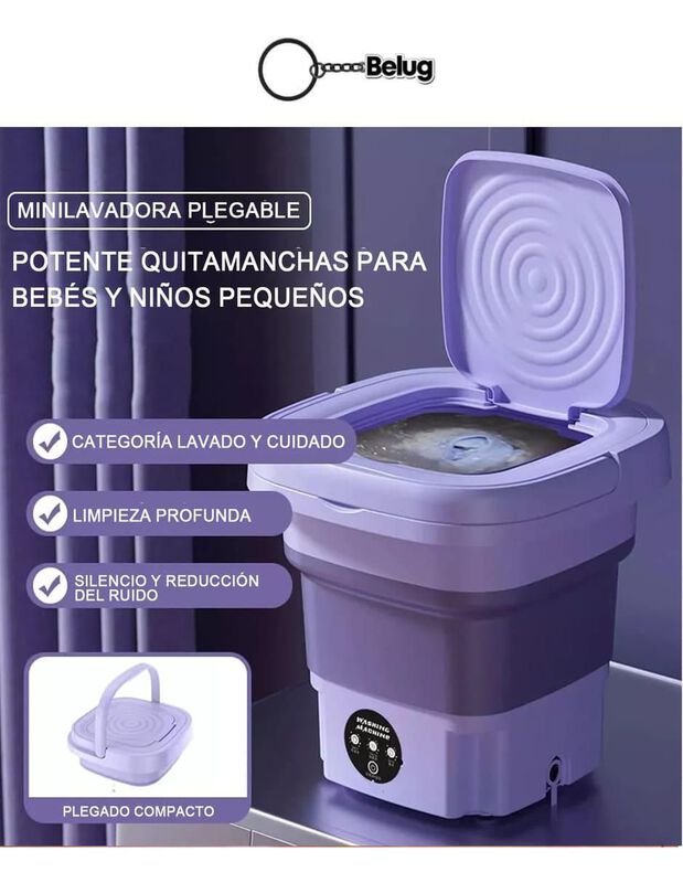 Lavadora Port&aacute;til Casa BIU Carga Superior Mini ... image number null