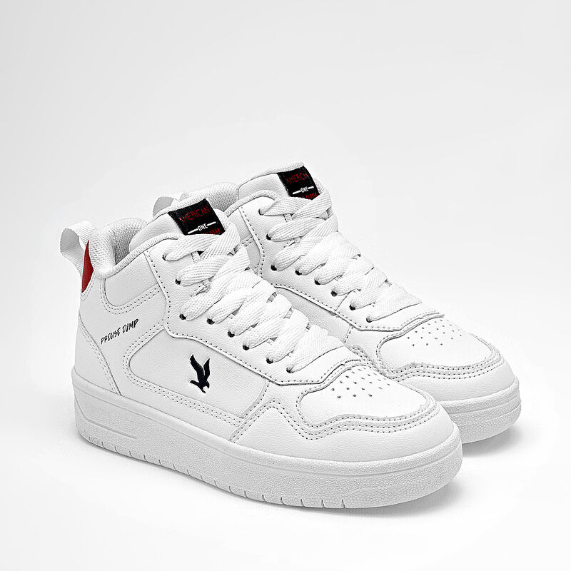 American Fire tenis para ni&ntilde;o blanco rojo cod 1... image number null