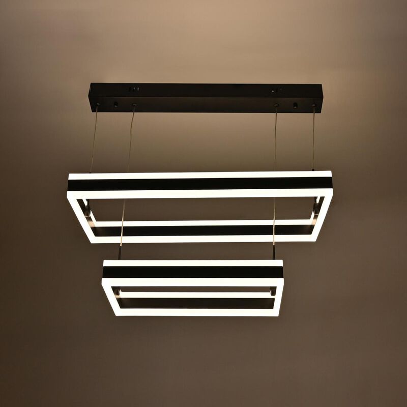 Candil De Led Suspendido 2 Rect&aacute;ngulos image number null