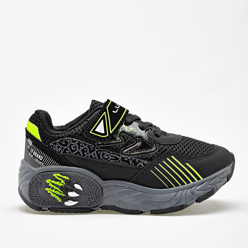 Lux-10 Tenis urbano para ni&ntilde;o negro verde image number null