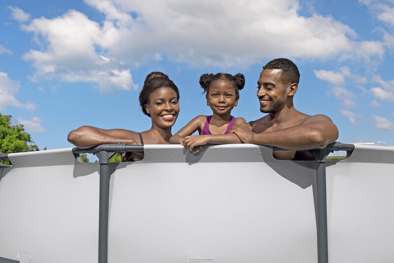 Alberca con estructura redonda 3.66x.76cm con b... image number null