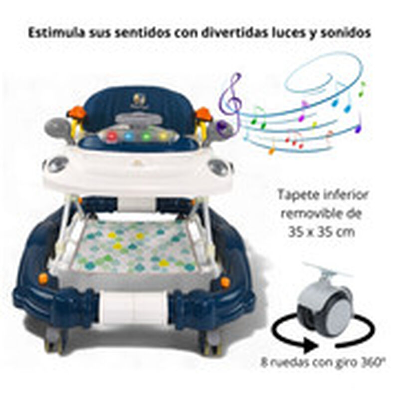 Andadera Semi Lujo Para Beb&eacute; Mecedora Bocho Mod... image number null