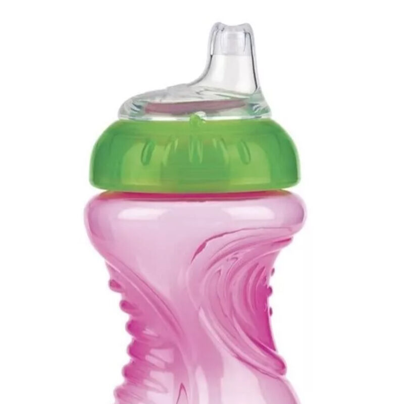 Vaso Antiderrame No Spill Nuby 10z Rosa Verde image number null