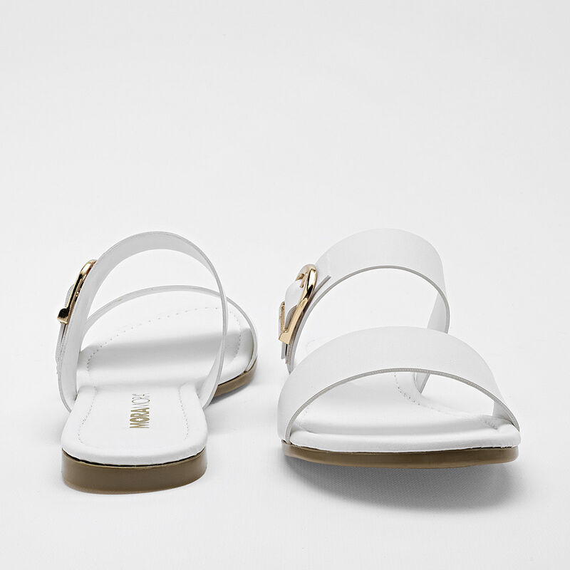 Moramora Sandalia para mujer blanco image number null