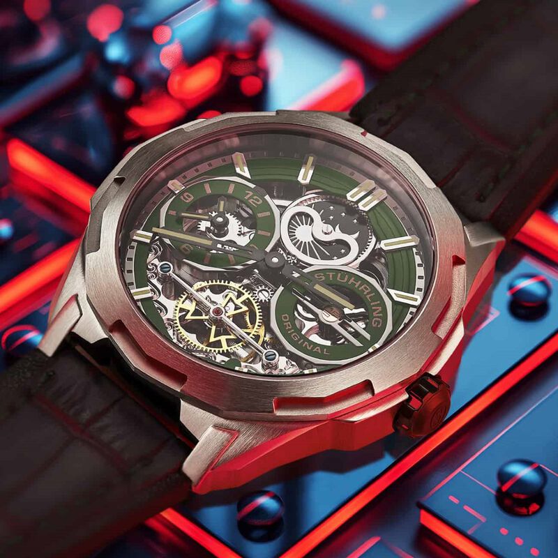 Reloj Stuhrling para hombre 1012.02autom&aacute;tico s... image number null