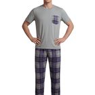 Conjunto 2 Piezas Pijama Malabis Pij-0104 Gris Claro Pantalon Y Blusa