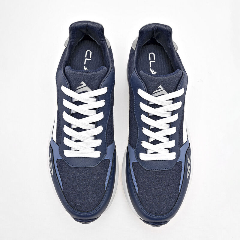 Clasben Tenis urbano para hombre marino blanco image number null