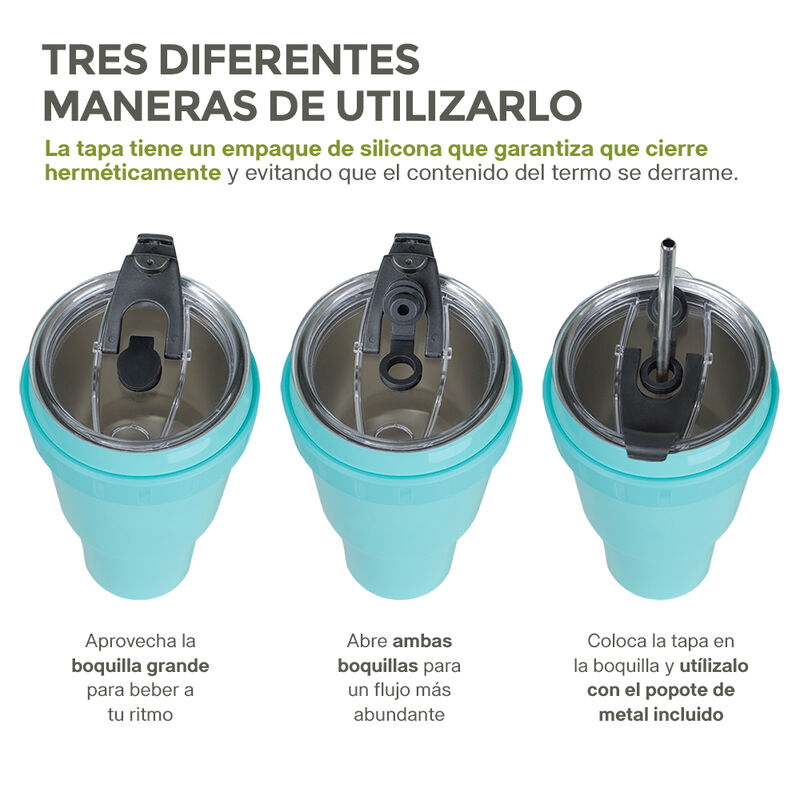 Termo de Acero Inoxidable Doble Pared Vaso Térm... image number null