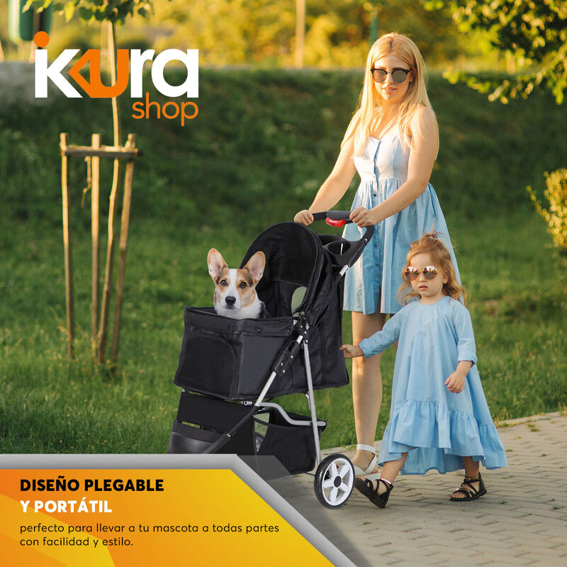 Carreola Plegable Resistente Mascotas Perros Ga... image number null