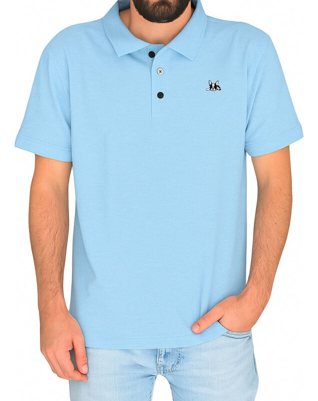 Playera Polo de Algod&oacute;n Manga Corta Casual para... image number null