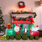 Inflable Navide&ntilde;o con forma de Tren Navide&ntilde;o y Luz LED 240 cmt de Largo