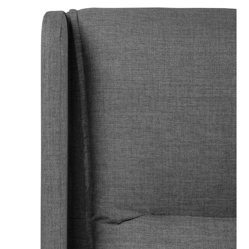 Cabecera Matrimonial Dicasa Becca Gris Oscuro image number null