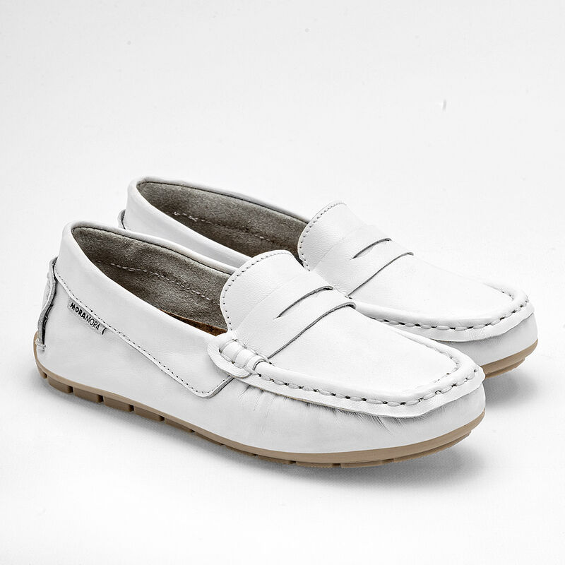 Moramora Zapato casual para ni&ntilde;o blanco image number null
