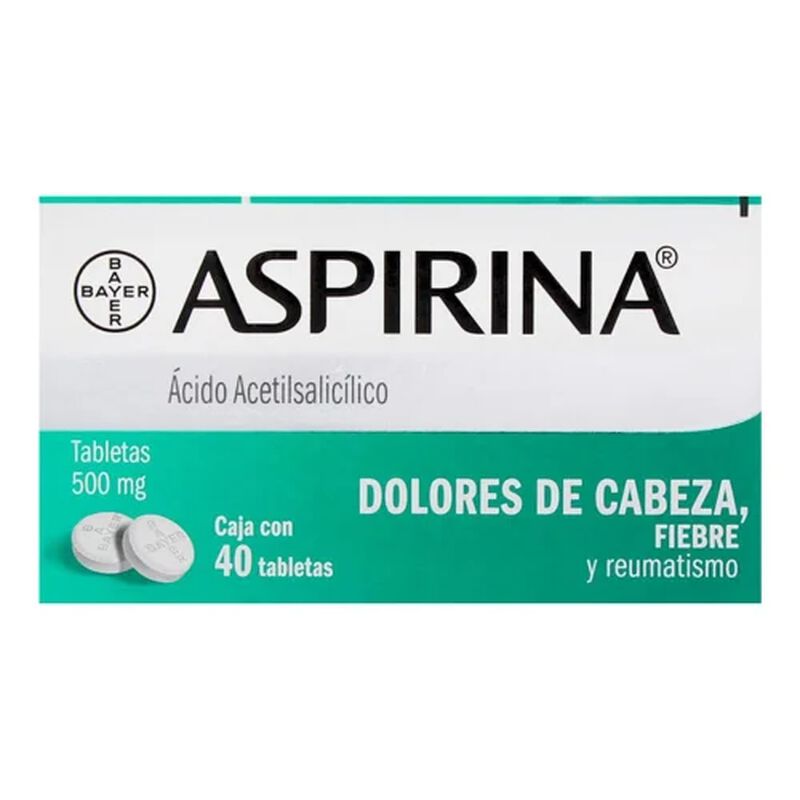 ASPIRINA 500 MG TABLETA C40 image number null
