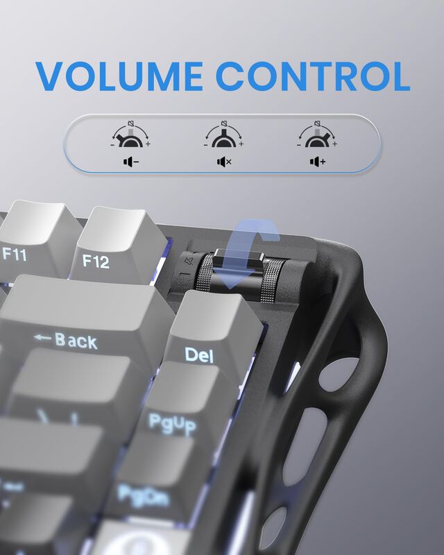 Teclado Mec&aacute;nico Inal&aacute;mbrico Para Juegos Gravas... image number null