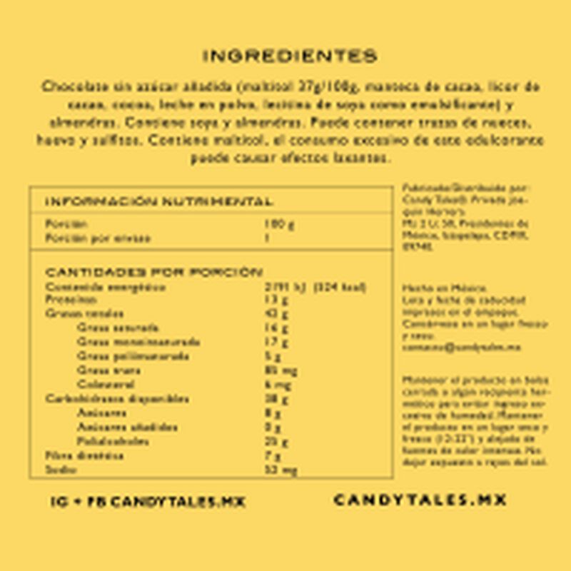Candy Tales Pack Almendras Chocolate/coco sin a... image number null