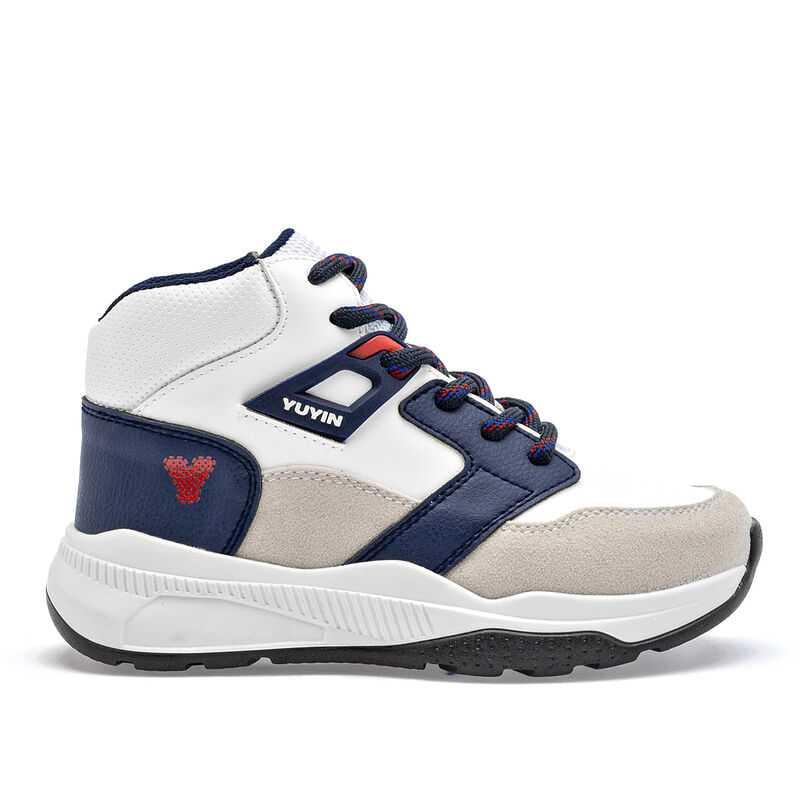 Yuyin Tenis urbano para ni&ntilde;o. Blanco marino gri... image number null