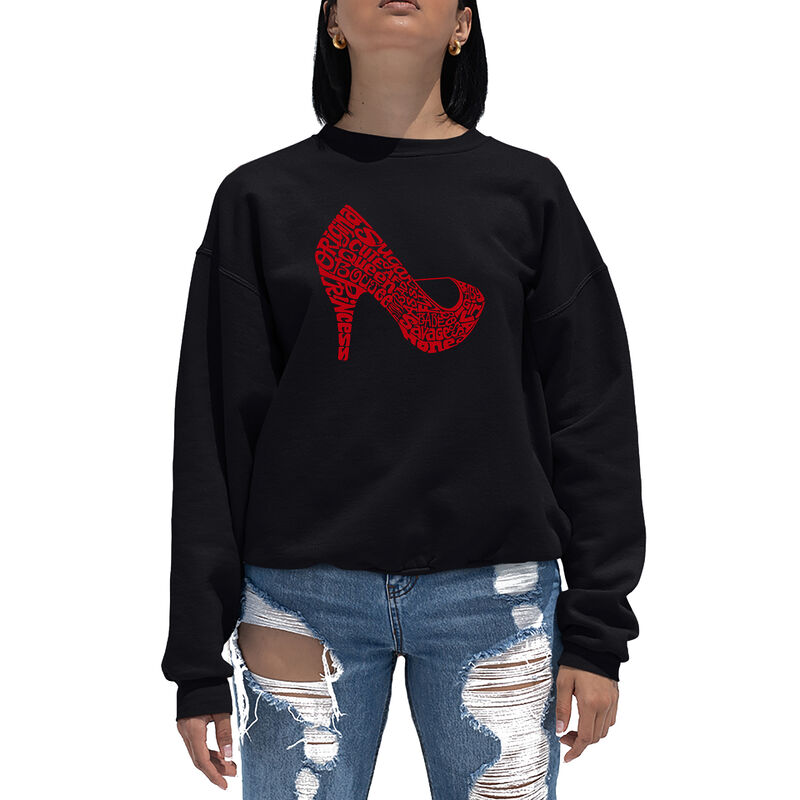Sudadera De Cuello Redondo Word Art Para Mujer ... image number null