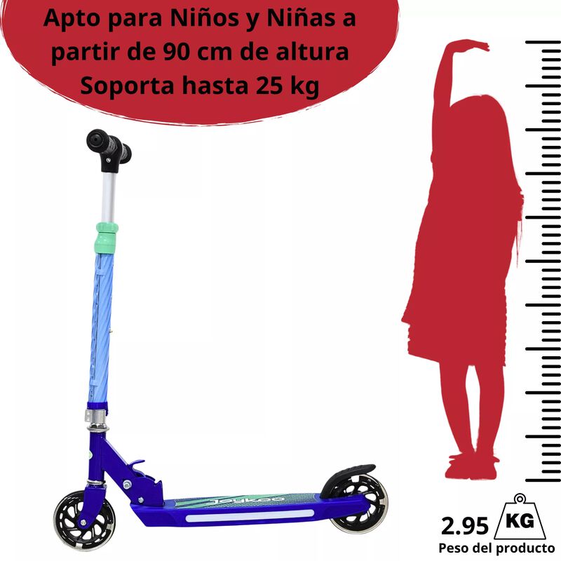 Scooter Pat&iacute;n Del Diablo Para Ni&ntilde;os Con Luces P... image number null