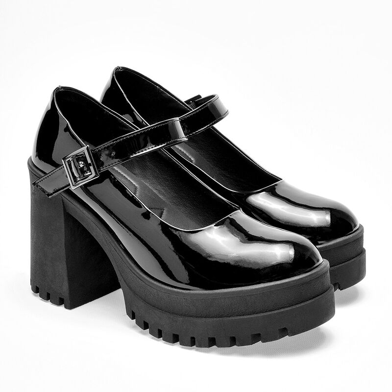 Been Class Zapatos para mujer negro charol image number null
