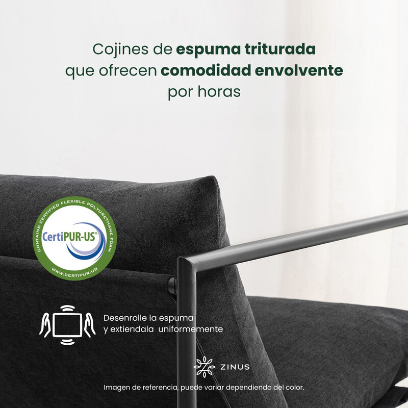 Zinus | Silla De Metal Zinus Aidan Con Cojines ... image number null
