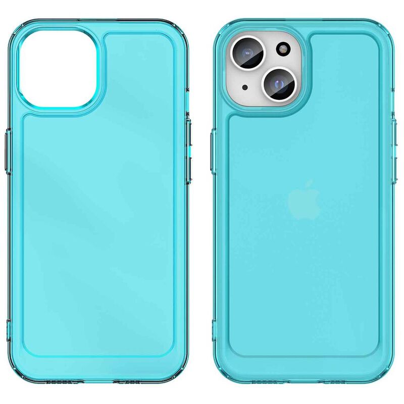 Funda TEKKU TPU Rugged para iPhone 15 Azul Tran... image number null