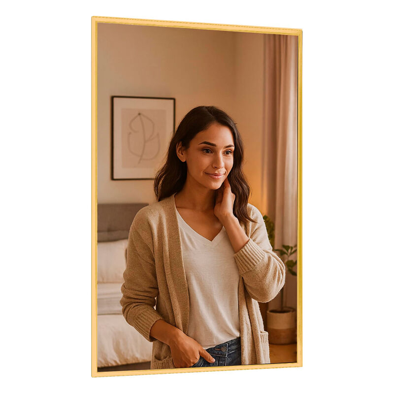 Espejo para Baño, Espejo de Pared con Marco de ... image number null