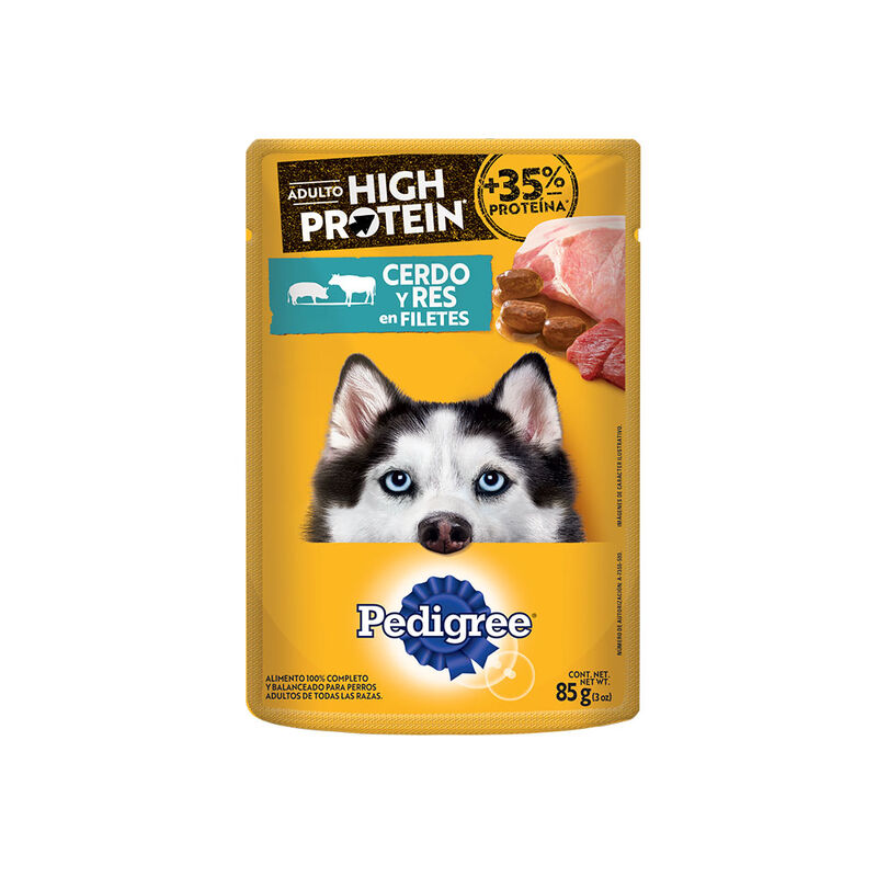 PEDIGREE ADULTO HP CERDO Y RES 85GR image number null