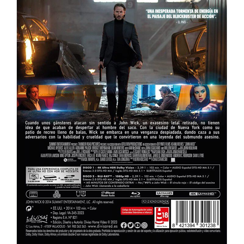 John Wick 1 (Otro D&iacute;a para Matar) (4K UHD + Blu... image number null