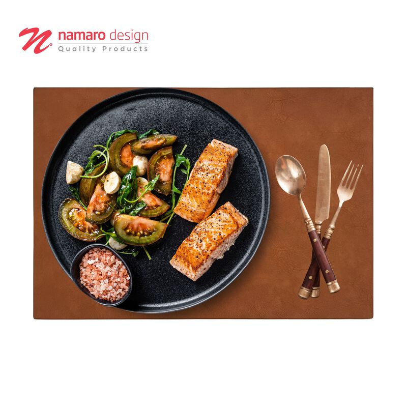 Mantel Individual 4 Piezas Vinipiel Camello Nam... image number null