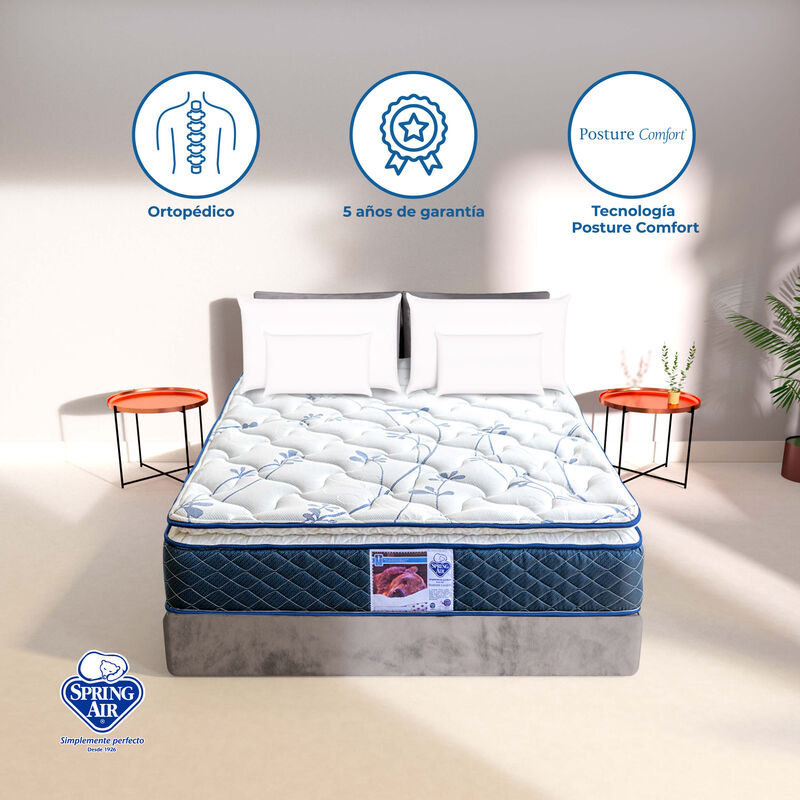 Colch&oacute;n King Size Spring Air Carmin&nbsp;Firmeza Med... image number null