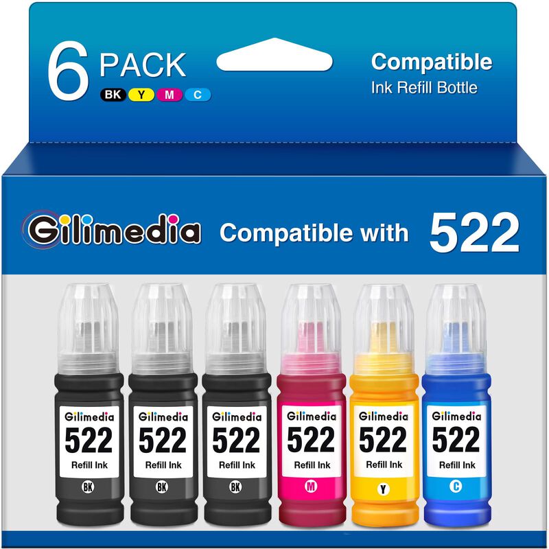 Botellas De Recarga De Tinta 522 Para Impresora... image number null