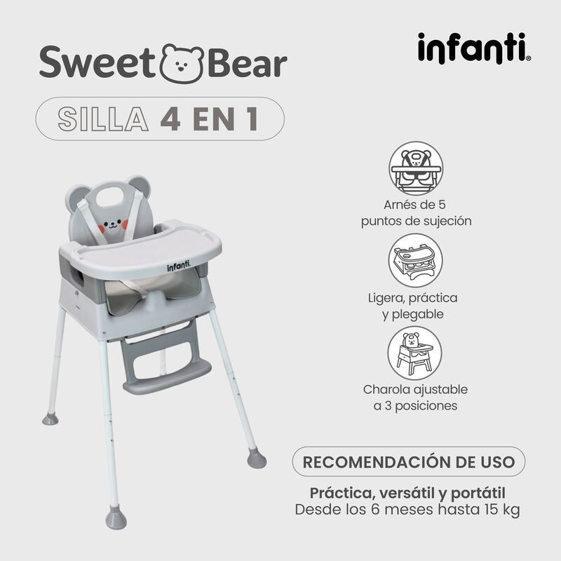 Silla 4 En 1 Arnes De 5 Puntos Ligera Pr&aacute;ctica ... image number null