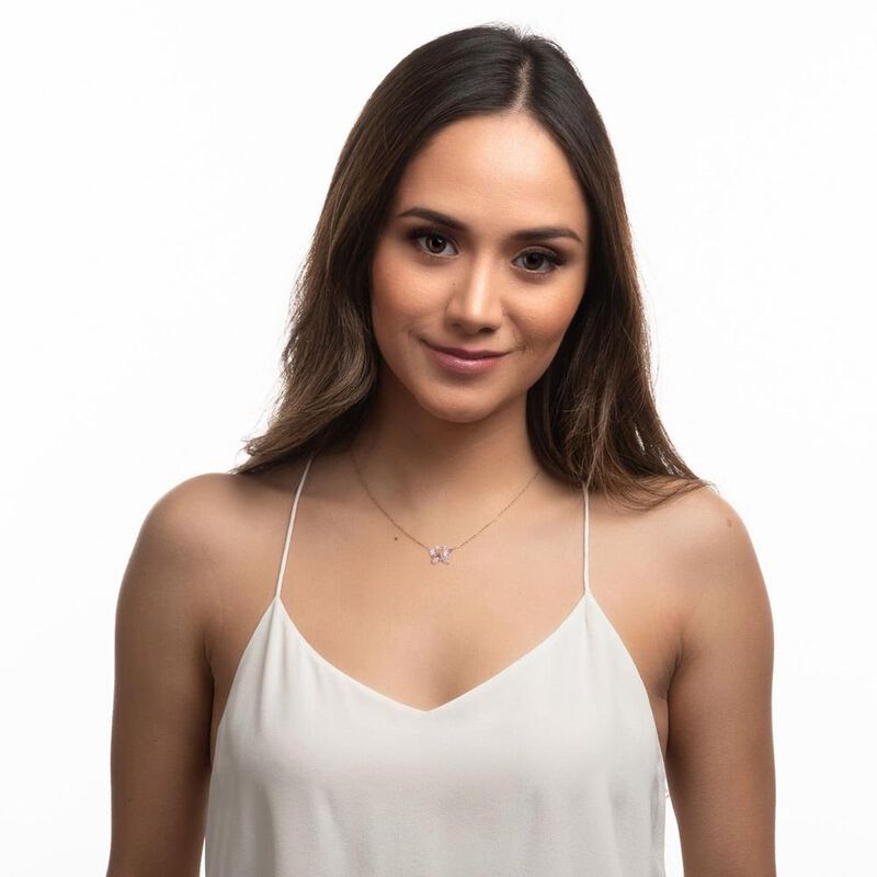 Collar Mujer Dije Cristal Y Zirconias, Joyer&iacute;a ... image number null