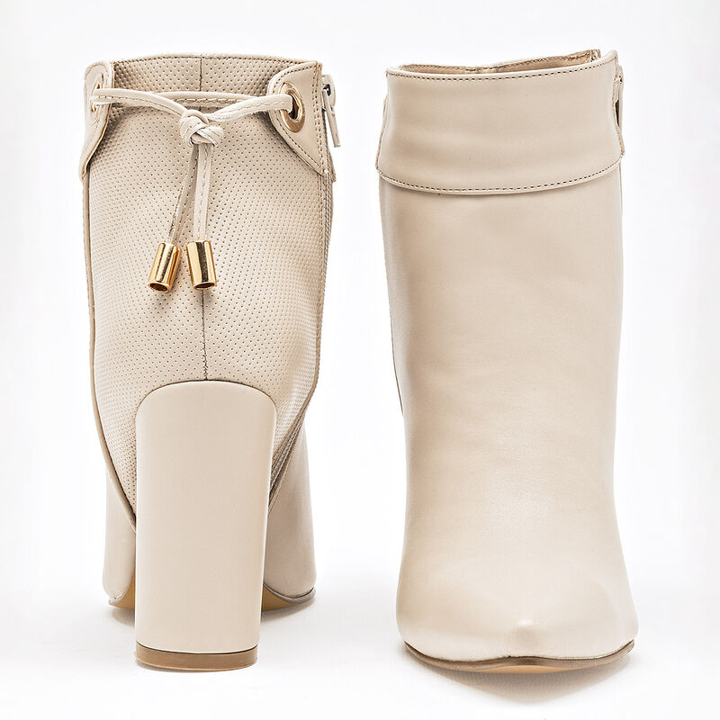 Moramora Bot&iacute;n para mujer beige image number null