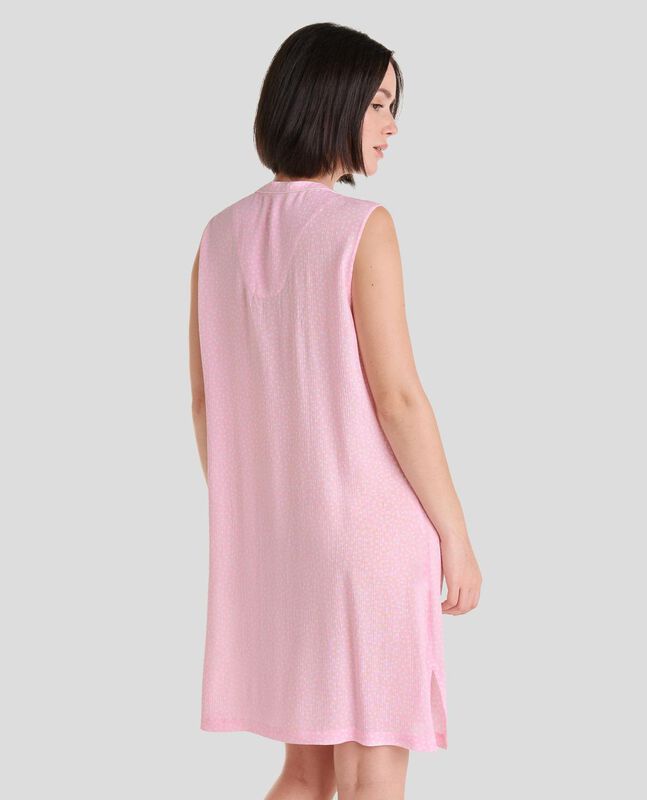 Camis&oacute;n Corto Jacquard con Topitos Rosa image number null