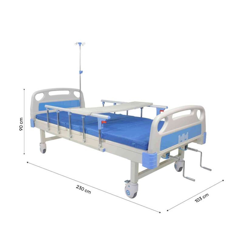 Cama de Hospital Profesional Manual Reclinable ... image number null