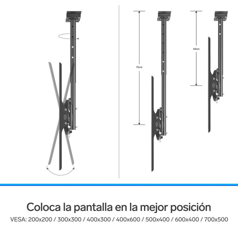 Soporte de techo para pantallas de 32" a 83" image number null