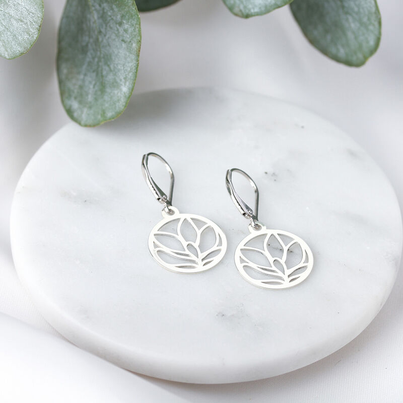 Arete amapola cortos De Plata .925 image number null