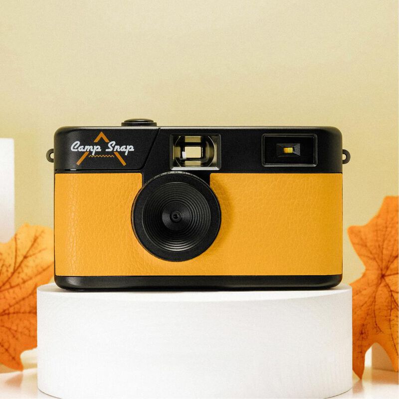 C&aacute;mara Estilo Retro Camp Snap Amarillo image number null